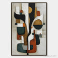 HOLMAN ART Terra Forma – Textured Geometric Abstract Oil Painting for Modern Decor - image 1