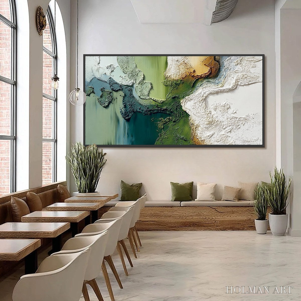 HOLMAN ART Terra Verde – Textured Abstract Earth Tone Landscape Painting - image 6