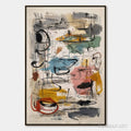 HOLMAN ART Concrete Jungle Symphony – Large Vertical Colorful Abstract - image 1