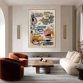 HOLMAN ART Concrete Jungle Symphony – Large Vertical Colorful Abstract - image 2