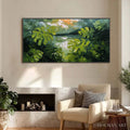 HOLMAN ART Verdant Hideaway – Textured Impasto Painting of a Forest Lake - image 2