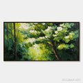 HOLMAN ART Verdant Light – Textured Palette Knife Forest Landscape Oil Painting - image 1