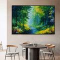HOLMAN ART Verdant Whisper – Textured Palette Knife Forest Landscape Oil Painting - image 2
