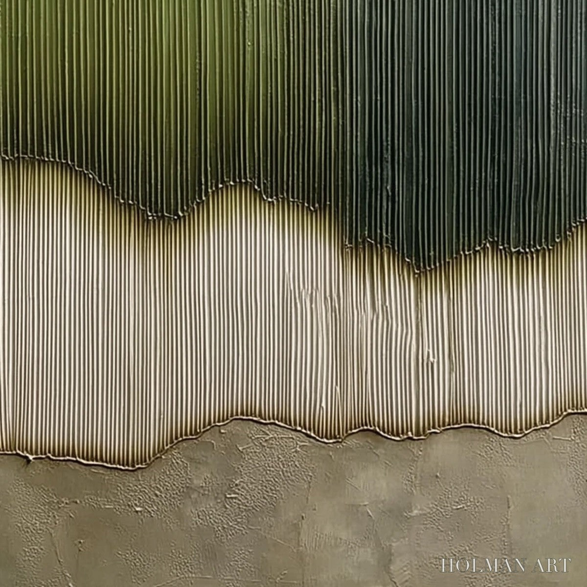 HOLMAN ART Verdant Strata – Textured Wabi Sabi Abstract Earth Painting - image 5