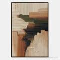 HOLMAN ART Earthen Strata – Heavily Textured Wabi Sabi Abstract Painting - image 1