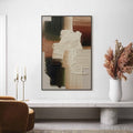 HOLMAN ART Strata – Vertical Wabi Sabi Textured Abstract Painting - image 2