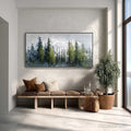 HOLMAN ART Silent Sentinels – Textured Impasto Pine Forest Landscape Painting - image 2