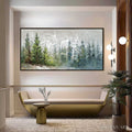 HOLMAN ART Whispers of the Pines – Textured Impasto Pine Forest Landscape Painting - image 2