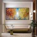 HOLMAN ART Sunlit Stroll – Textured Palette Knife Autumn Forest Landscape Painting - image 2