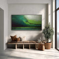 HOLMAN ART Verdant Calm – Large Green Abstract Landscape Textured Oil Painting - image 2