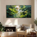 HOLMAN ART Emerald Light – Textured Forest Canopy Palette Knife Painting - image 2