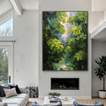 HOLMAN ART Emerald Sanctuary – Textured Impasto Forest & Plants Oil Painting - image 2