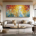 HOLMAN ART Autumn'S Embrace – Textured Palette Knife Autumn Forest Oil Painting - image 2