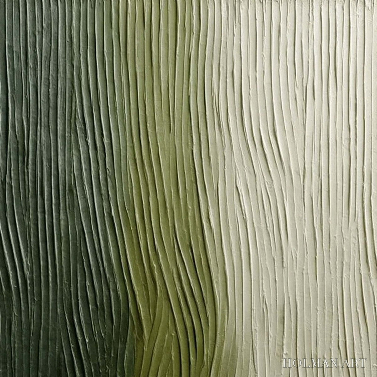 HOLMAN ART Verdant Groove – Textured Wabi Sabi Abstract Landscape Painting - image 3