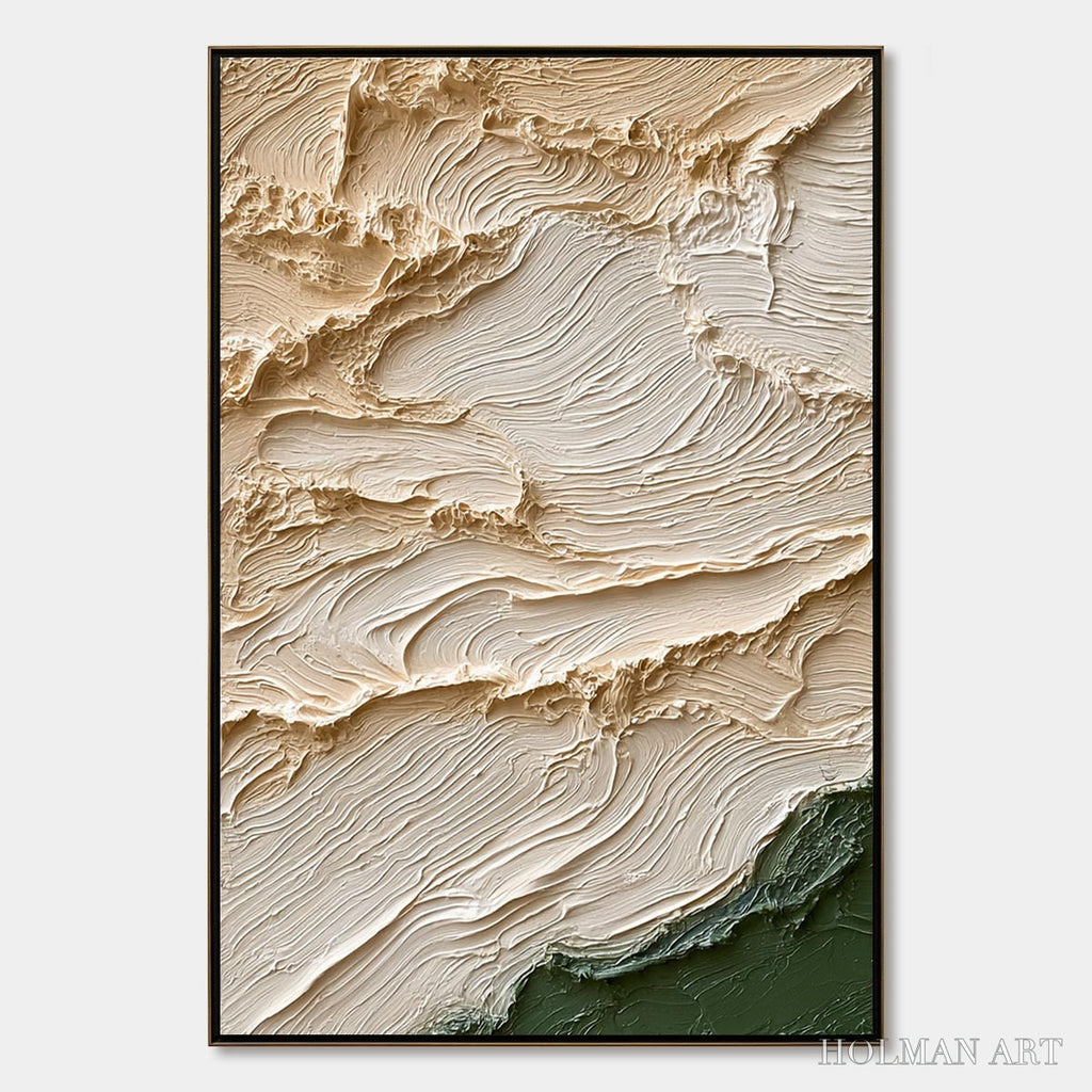 HOLMAN ART Terra Firma – Textured Wabi Sabi Abstract Oil Painting - image 1