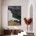HOLMAN ART Terra Firma – Heavily Textured Wabi Sabi Abstract Landscape Painting - image 2