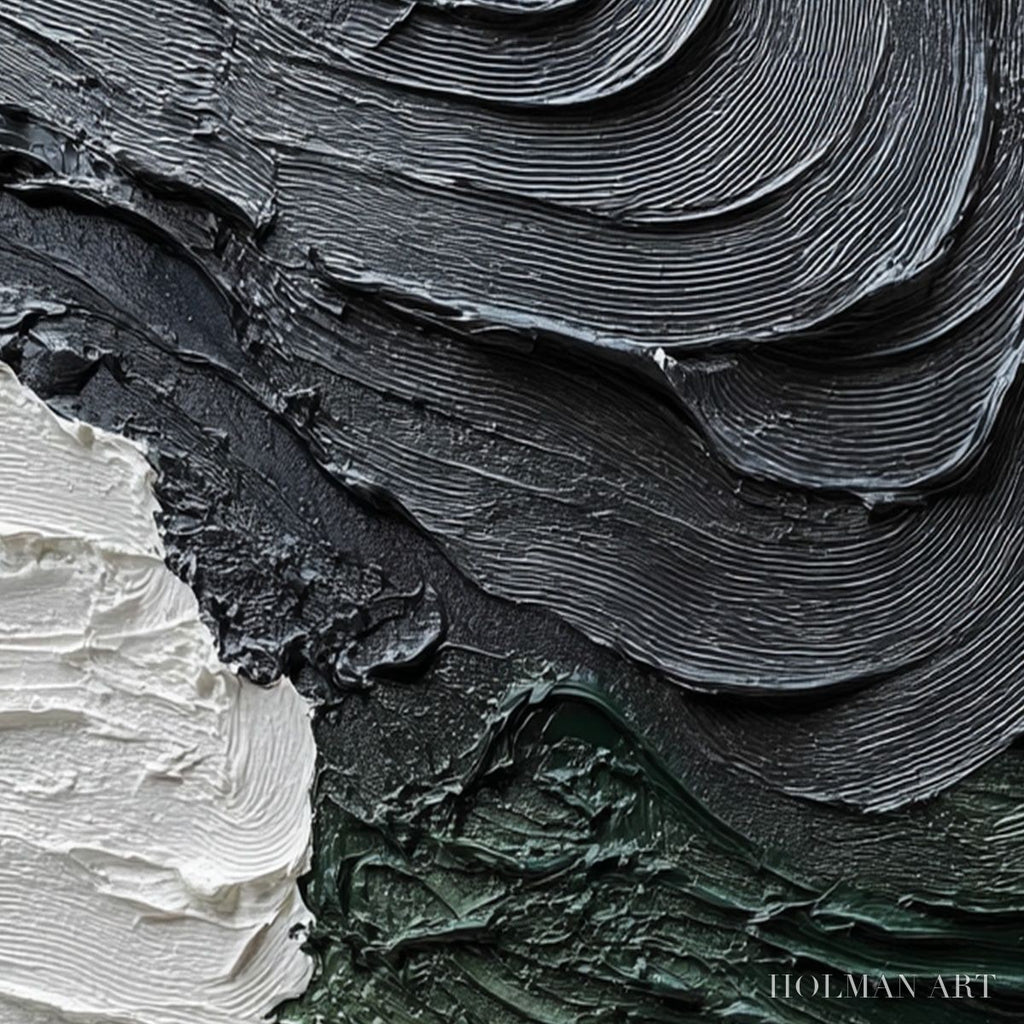HOLMAN ART Terra Firma – Heavily Textured Wabi Sabi Abstract Landscape Painting - image 5