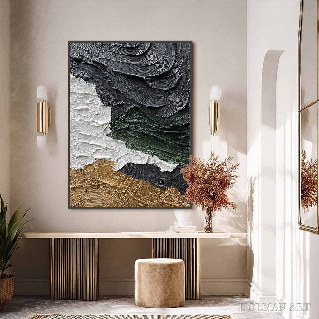 HOLMAN ART Terra Firma – Heavily Textured Wabi Sabi Abstract Landscape Painting - image 6