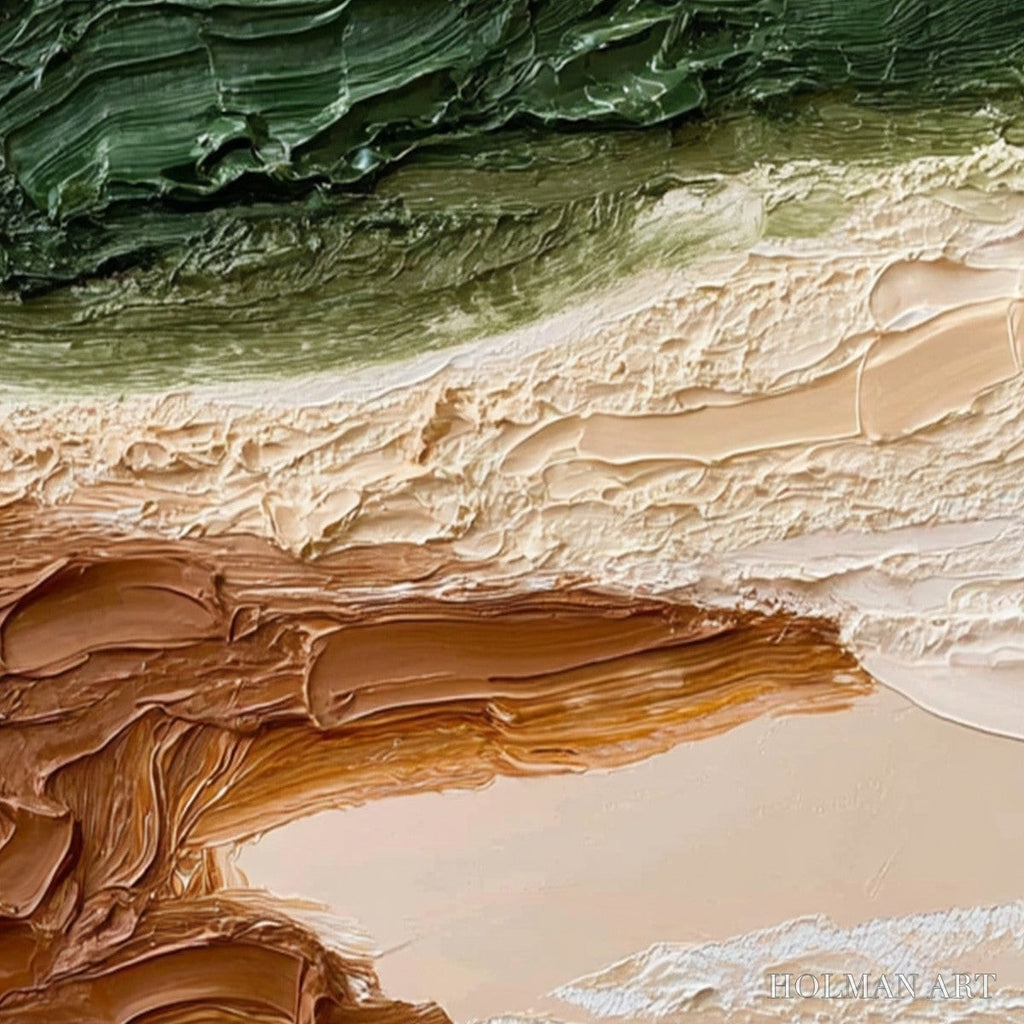 HOLMAN ART Earthen Strata – Textured Wabi Sabi Abstract Landscape Painting - image 5