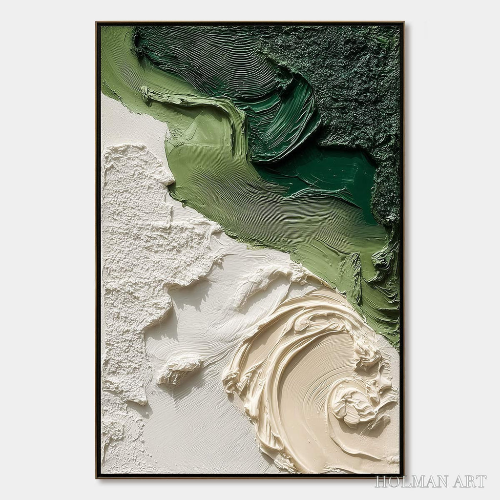 HOLMAN ART Terra Firma – Heavily Textured Wabi Sabi Abstract Painting in Earth Tones - image 1