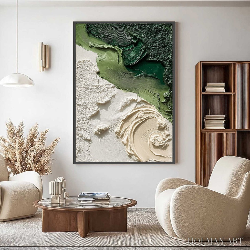 HOLMAN ART Terra Firma – Heavily Textured Wabi Sabi Abstract Painting in Earth Tones - image 2