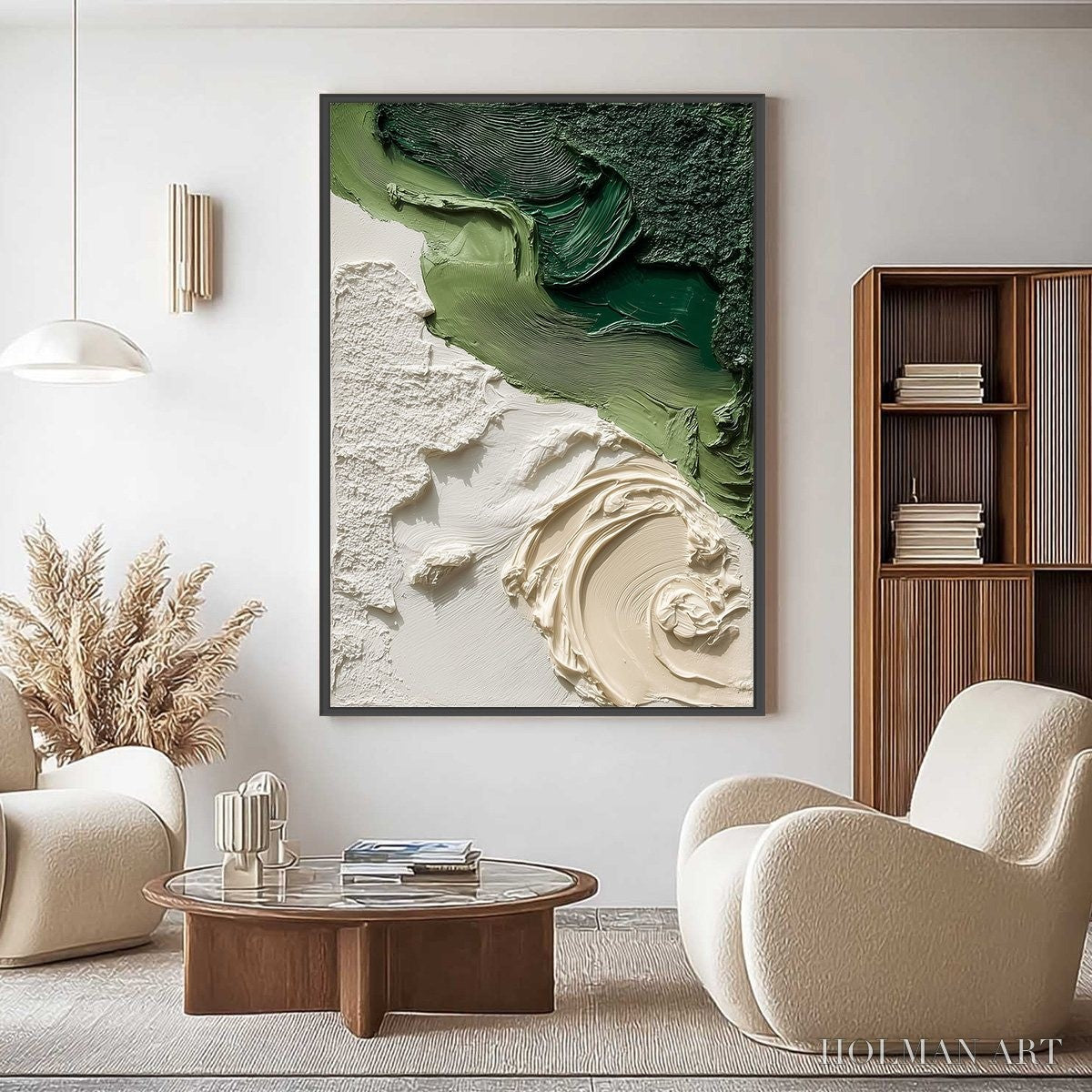 HOLMAN ART Terra Firma – Heavily Textured Wabi Sabi Abstract Painting in Earth Tones - image 2