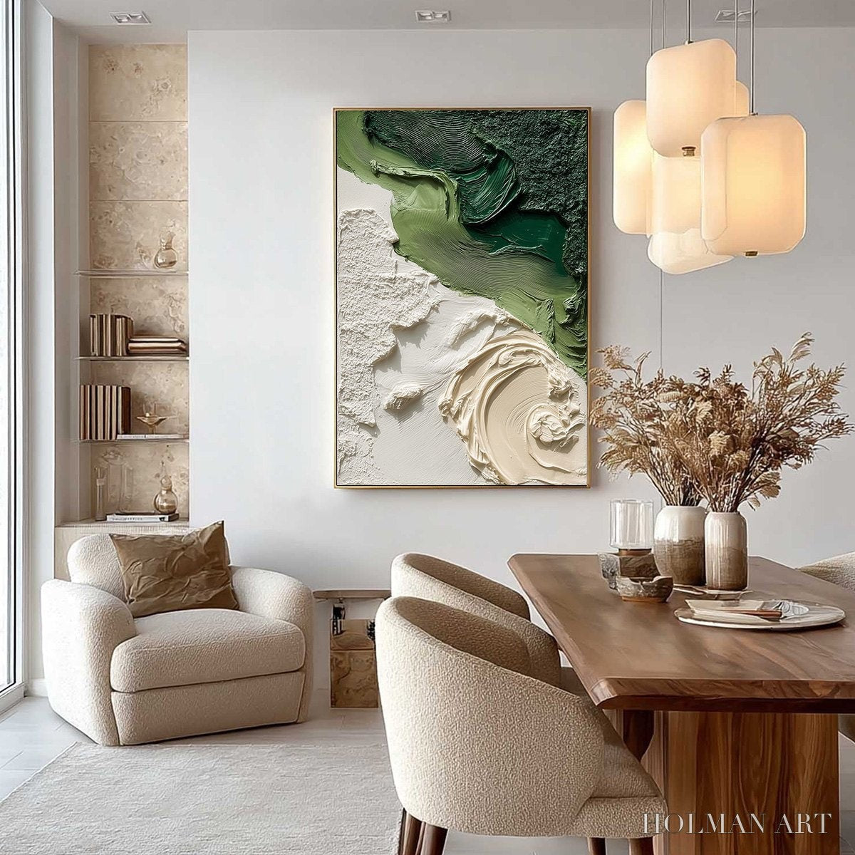 HOLMAN ART Terra Firma – Heavily Textured Wabi Sabi Abstract Painting in Earth Tones - image 4