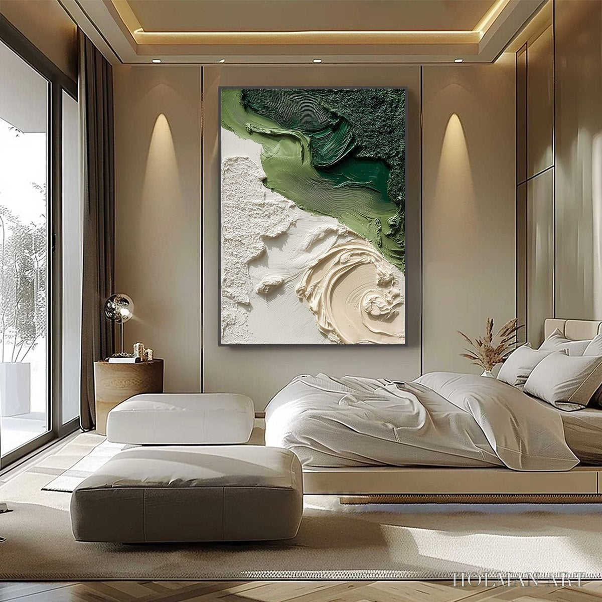 HOLMAN ART Terra Firma – Heavily Textured Wabi Sabi Abstract Painting in Earth Tones - image 6