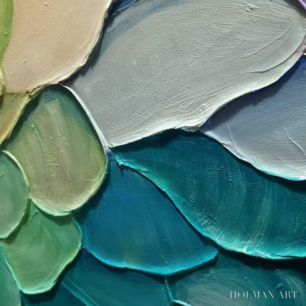 HOLMAN ART Rainbow Scales – Colorful Impasto Abstract Painting - image 3