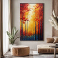 HOLMAN ART Autumn Glow – Textured Abstract Forest Oil Painting - image 2