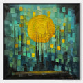 HOLMAN ART Solar Forest – Abstract Forest Landscape Impasto Oil Painting - image 1