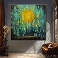 HOLMAN ART Solar Forest – Abstract Forest Landscape Impasto Oil Painting - image 2