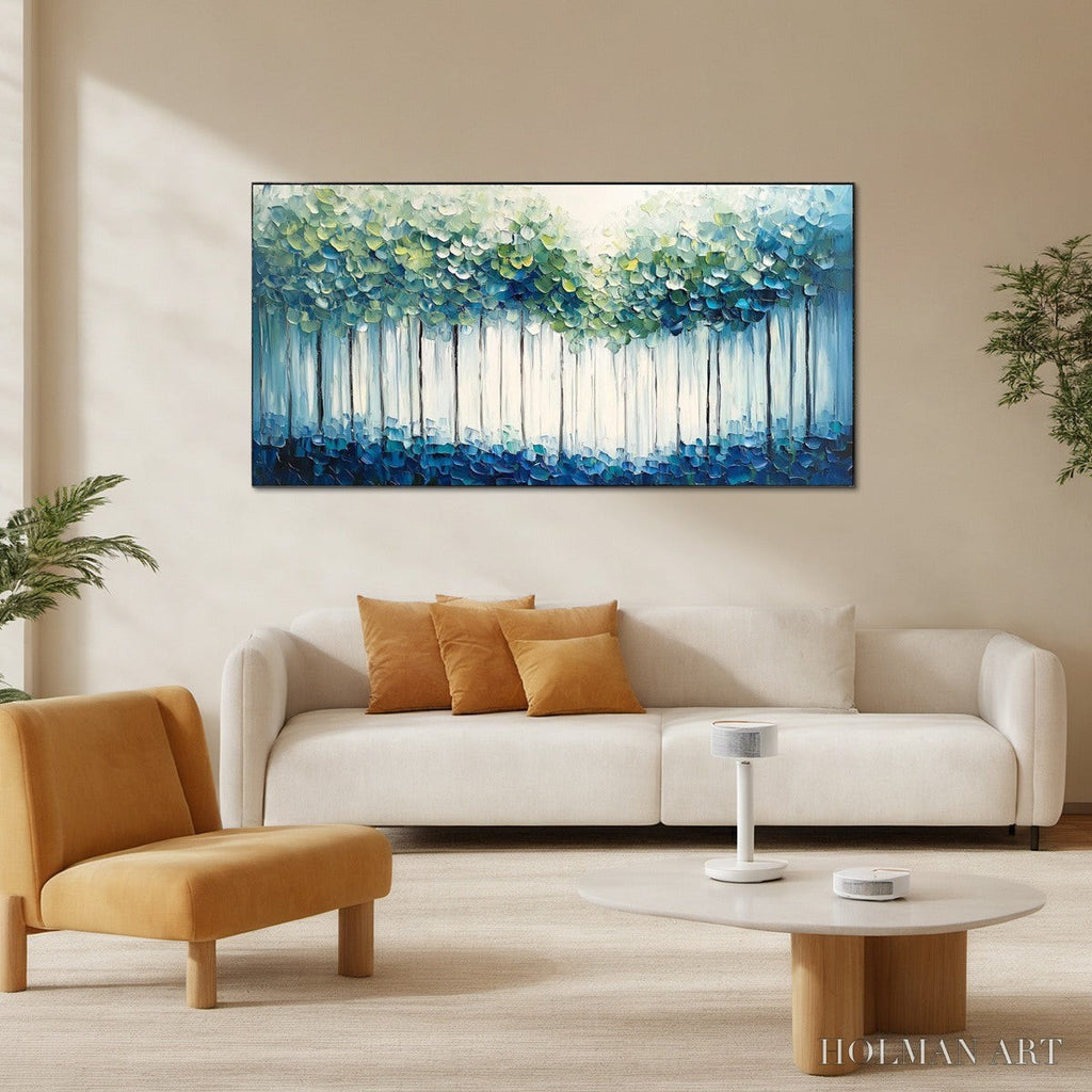 HOLMAN ART Forest Whispers – Textured Panoramic Oil Painting - image 2