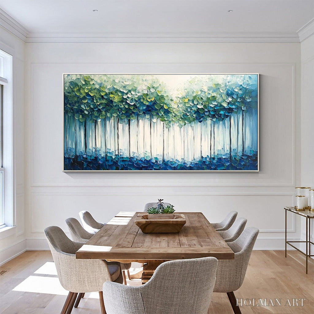 HOLMAN ART Forest Whispers – Textured Panoramic Oil Painting - image 5