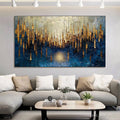 HOLMAN ART Golden Forest Reflection – Textured Landscape Oil Painting - image 2