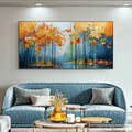 HOLMAN ART Autumn Reflections – Colorful Autumn Forest Landscape Oil Painting - image 2
