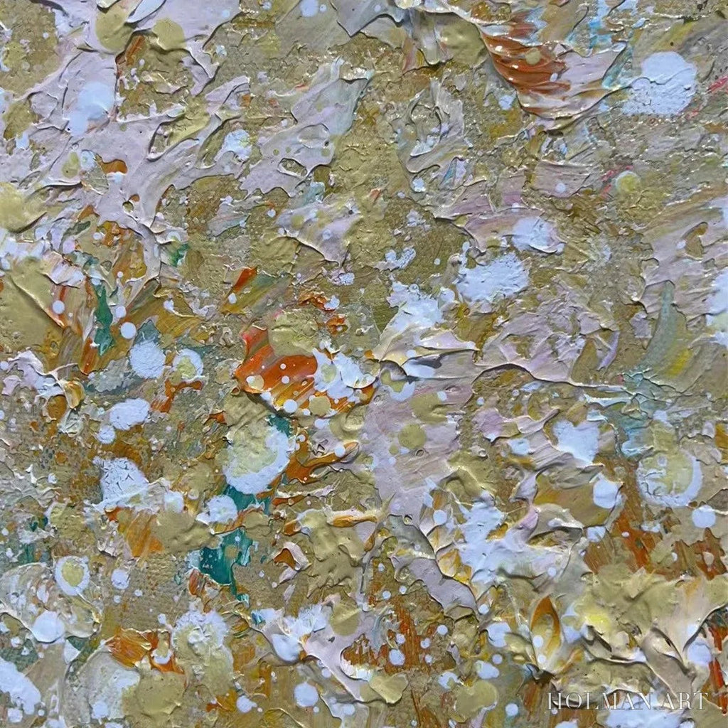 HOLMAN ART Aspen Glow – Panoramic Abstract Forest Landscape Oil Painting - image 3