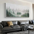 HOLMAN ART Emerald Mist – Panoramic Misty Forest Landscape Oil Painting - image 2