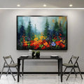 HOLMAN ART Wild Flower Meadow – Textured Floral Landscape Painting, Impasto , Panoramic Canvas, Nature Decor - image 2