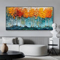HOLMAN ART Golden Aspen – Textured Forest Painting, Impasto , Horizontal Canvas, Autumn Decor - image 2