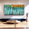 HOLMAN ART Golden Aspen Grove – Textured Forest Painting, Impasto , Horizontal Canvas, Landscape Art - image 2