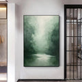 HOLMAN ART Misty Green Forest – Atmospheric Forest Landscape Painting, Vertical - image 2