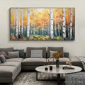 HOLMAN ART Golden Birch Grove – Forest Painting in Yellow and White - image 2