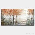 HOLMAN ART Autumn Whispers – Atmospheric Forest Landscape Painting, Horizontal - image 1