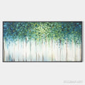 HOLMAN ART Emerald Forest – Abstract Forest Painting in Green and Blue - image 1