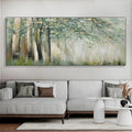 HOLMAN ART Whispering Woods – Serene Green and Gold Forest Landscape Painting - image 2