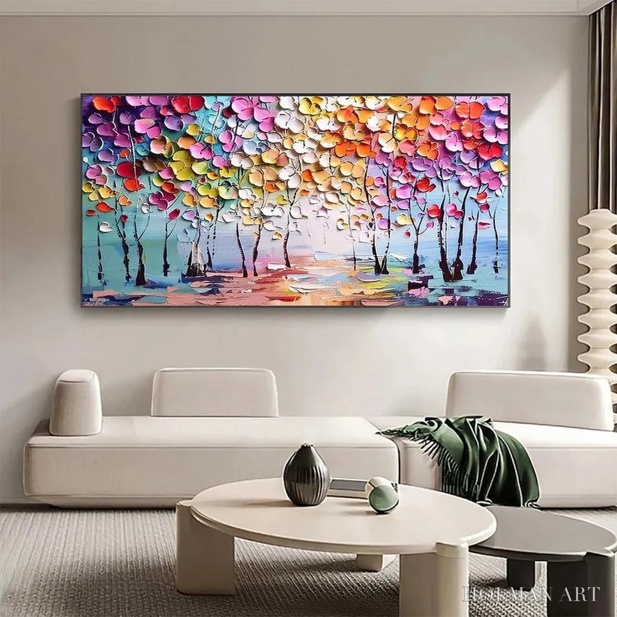 HOLMAN ART Enchanted Forest – Textured Impasto Forest Painting in Vibrant Colors - image 2