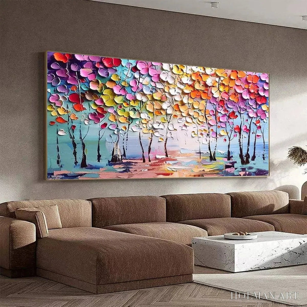 HOLMAN ART Enchanted Forest – Textured Impasto Forest Painting in Vibrant Colors - image 4