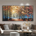 HOLMAN ART Autumn Trail – Textured Autumn Forest Landscape Painting - image 2