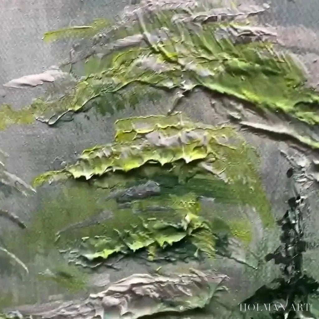 HOLMAN ART Emerald Forest – Textured Atmospheric Forest Landscape Painting - image 6